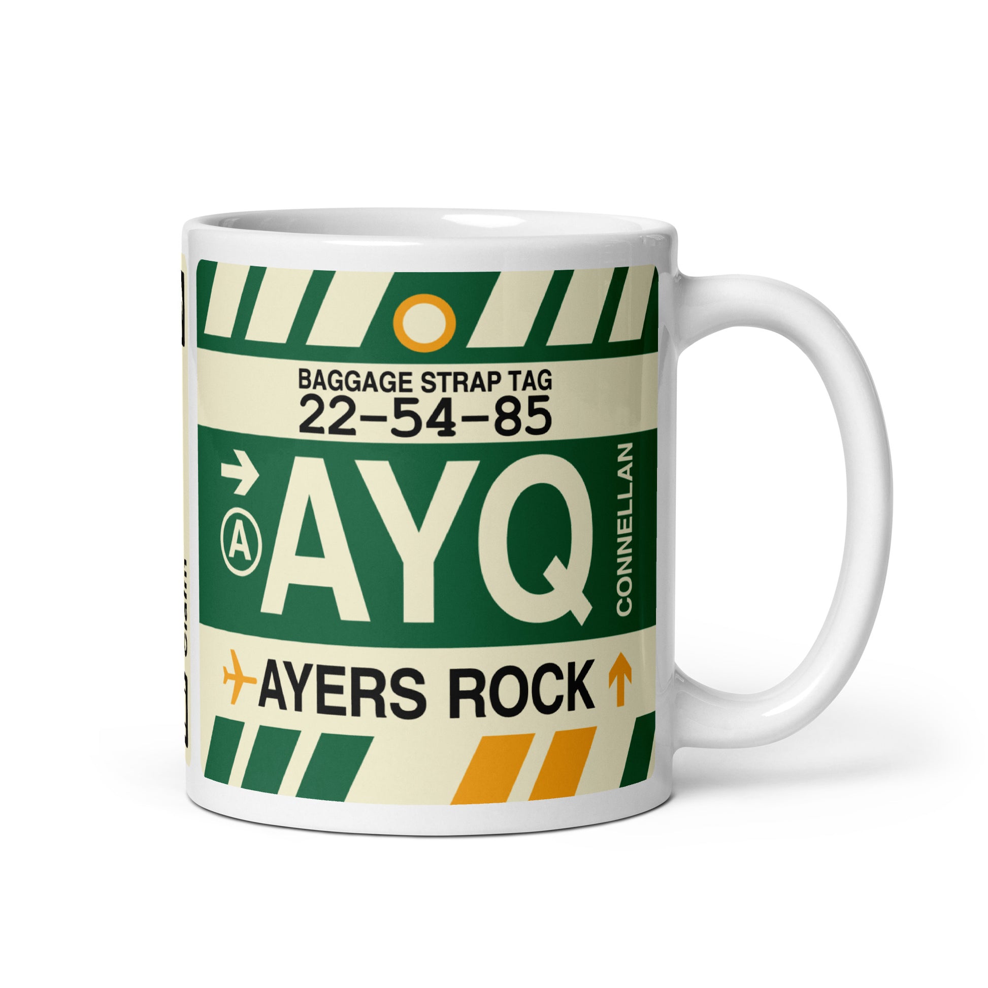 Travel-Themed Coffee Mug • AYQ Ayers Rock • YHM Designs - Image 01