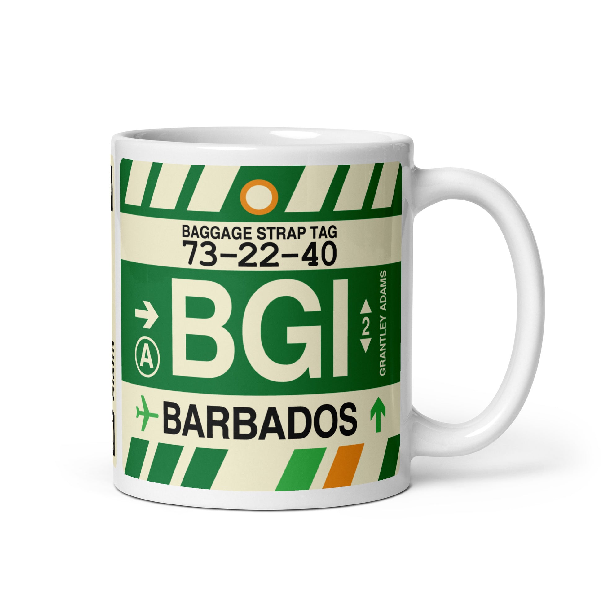 Travel-Themed Coffee Mug • BGI Barbados • YHM Designs - Image 01