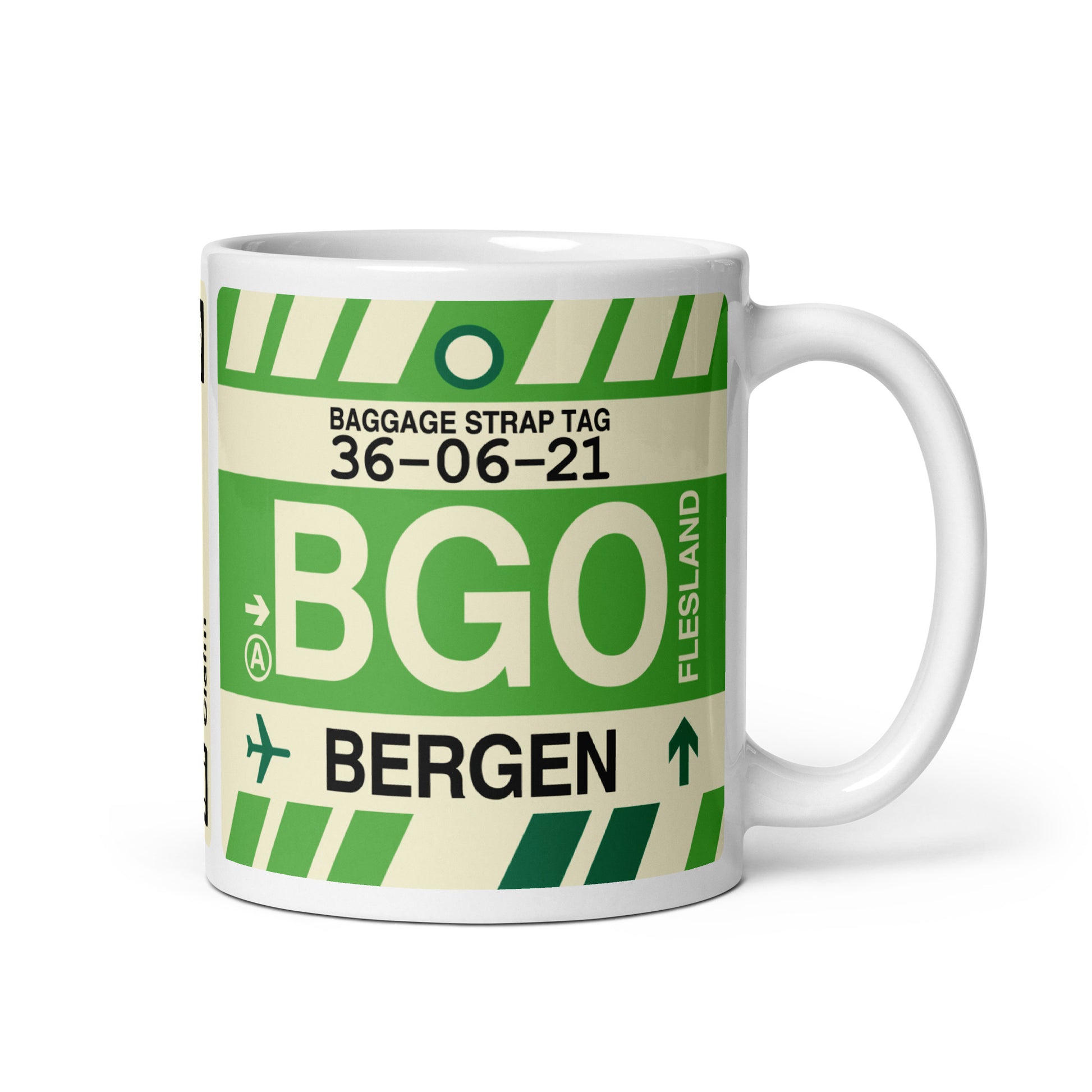 Travel Gift Coffee Mug • BGO Bergen • YHM Designs - Image 01