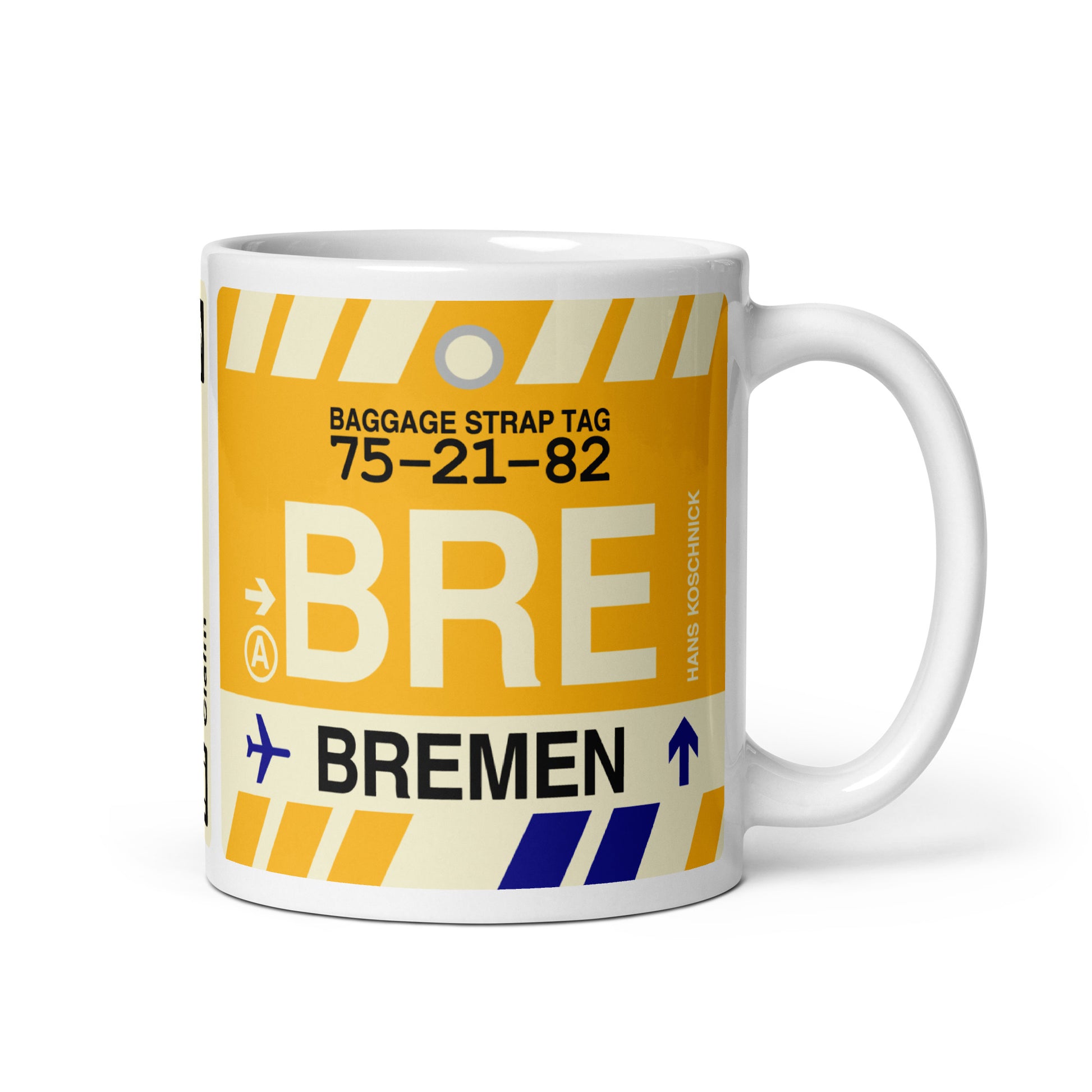 Travel-Themed Coffee Mug • BRE Bremen • YHM Designs - Image 01