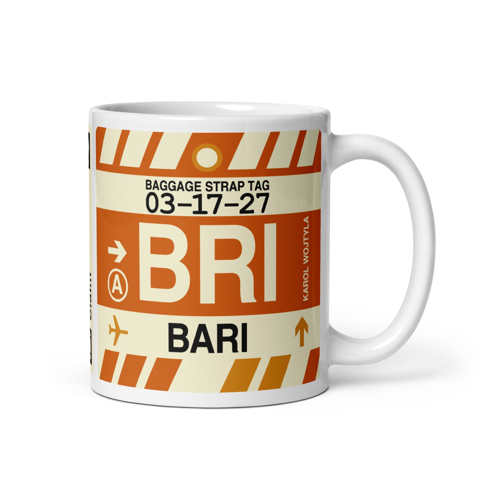 Travel-Themed Coffee Mug • BRI Bari • YHM Designs - Image 01
