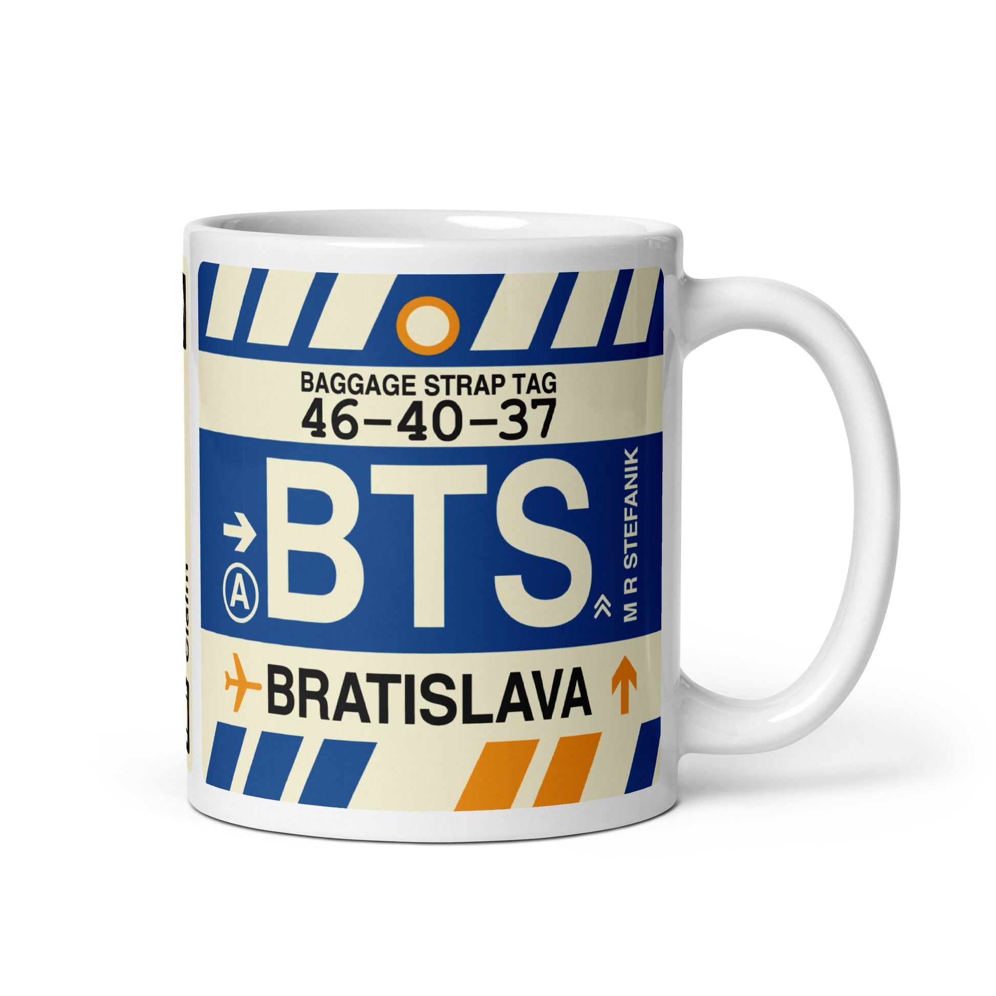 Travel-Themed Coffee Mug • BTS Bratislava • YHM Designs - Image 01