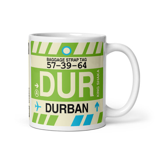 Travel Gift Coffee Mug • DUR Durban • YHM Designs - Image 01