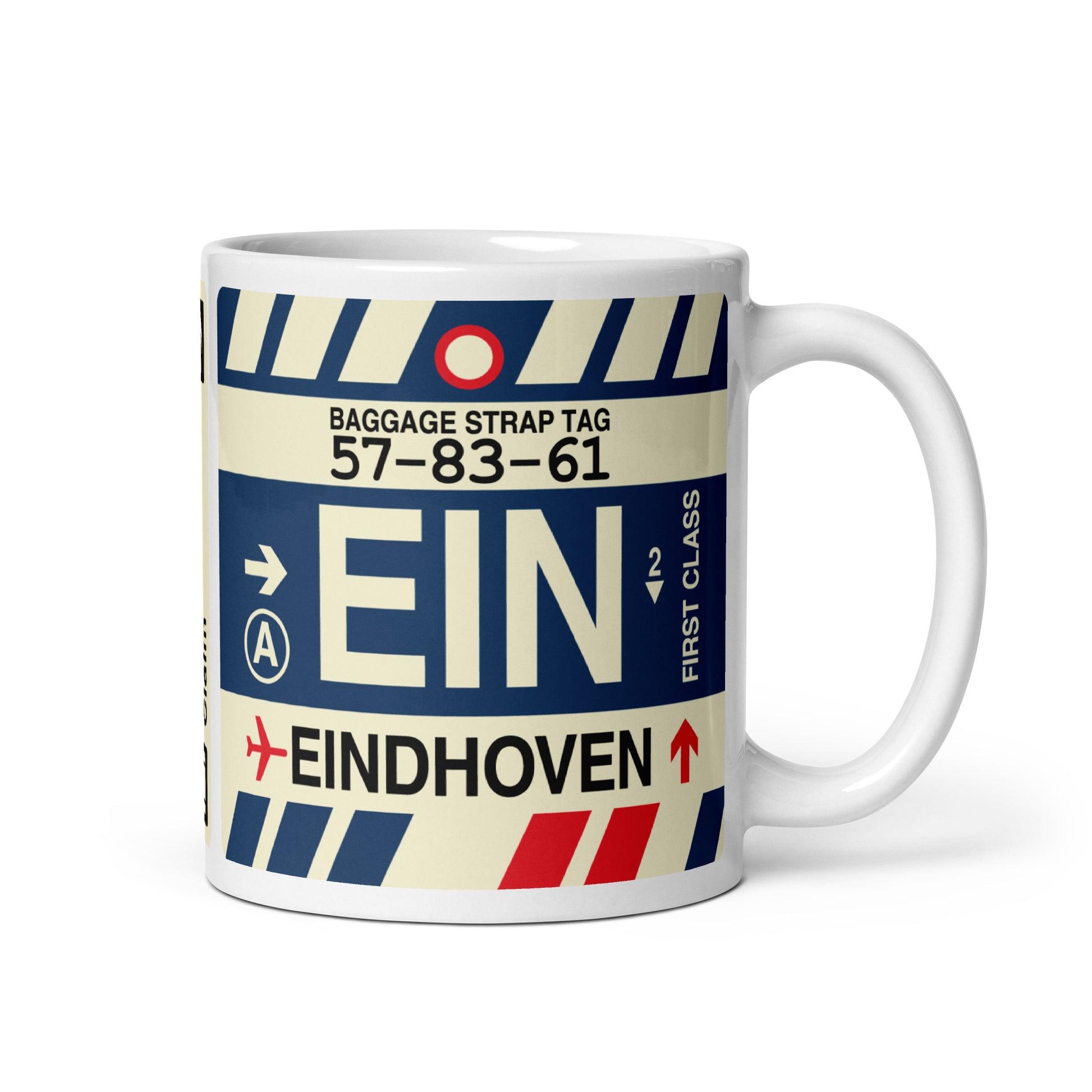 Travel-Themed Coffee Mug • EIN Eindhoven • YHM Designs - Image 01