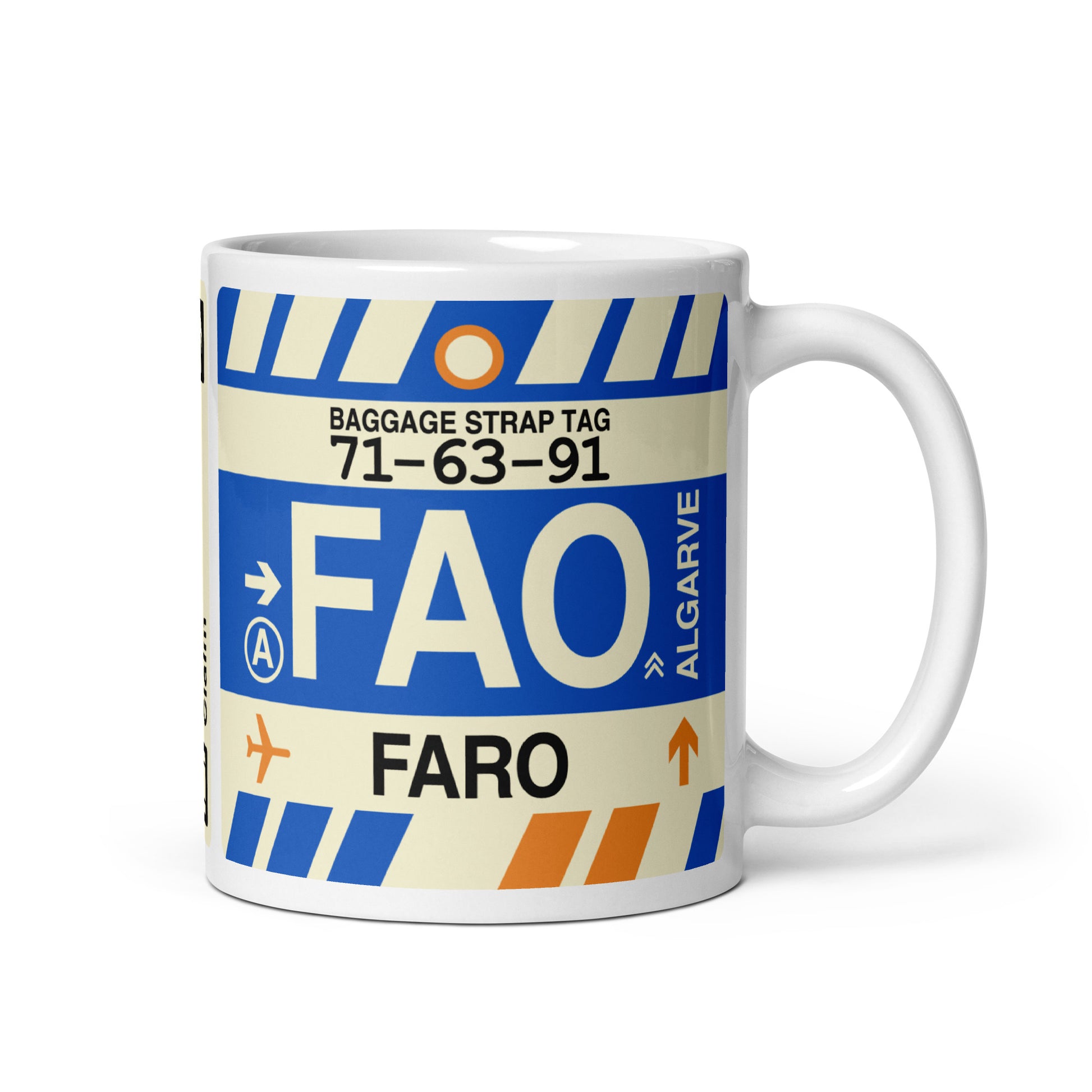 Travel-Themed Coffee Mug • FAO Faro • YHM Designs - Image 01