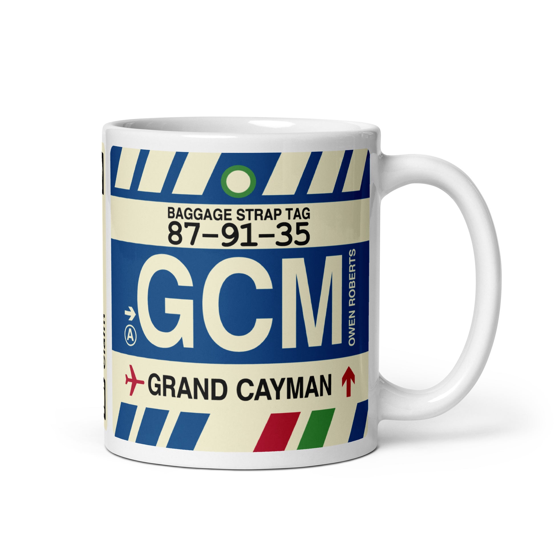 Travel-Themed Coffee Mug • GCM Grand Cayman • YHM Designs - Image 01