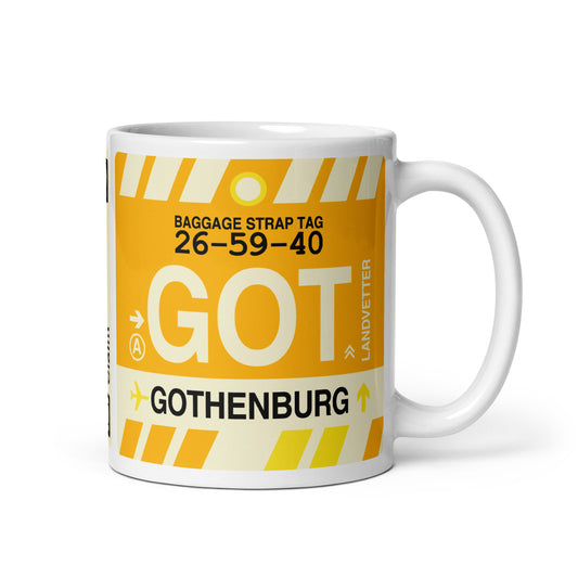 Travel Gift Coffee Mug • GOT Gothenburg • YHM Designs - Image 01