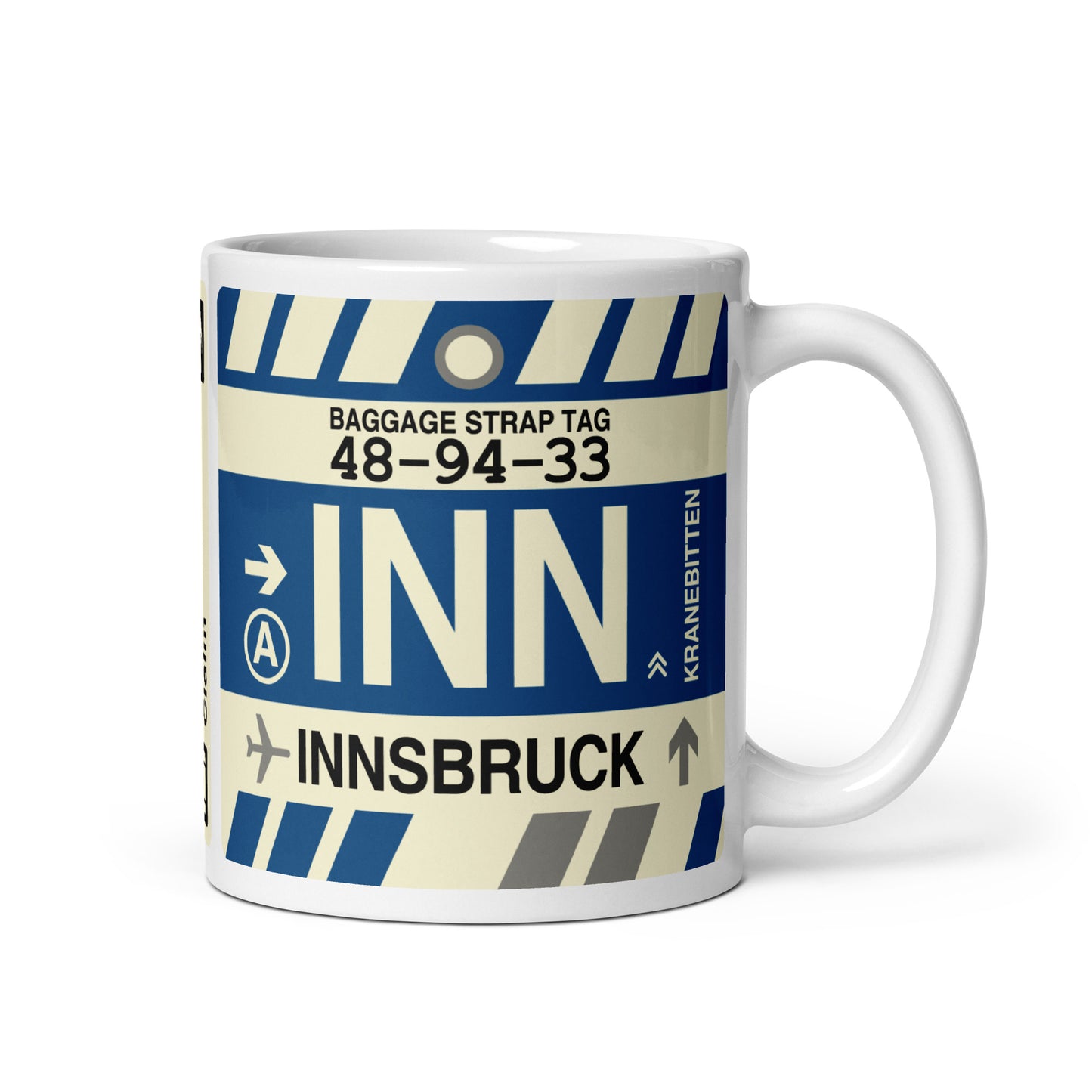 Travel-Themed Coffee Mug • INN Innsbruck • YHM Designs - Image 01