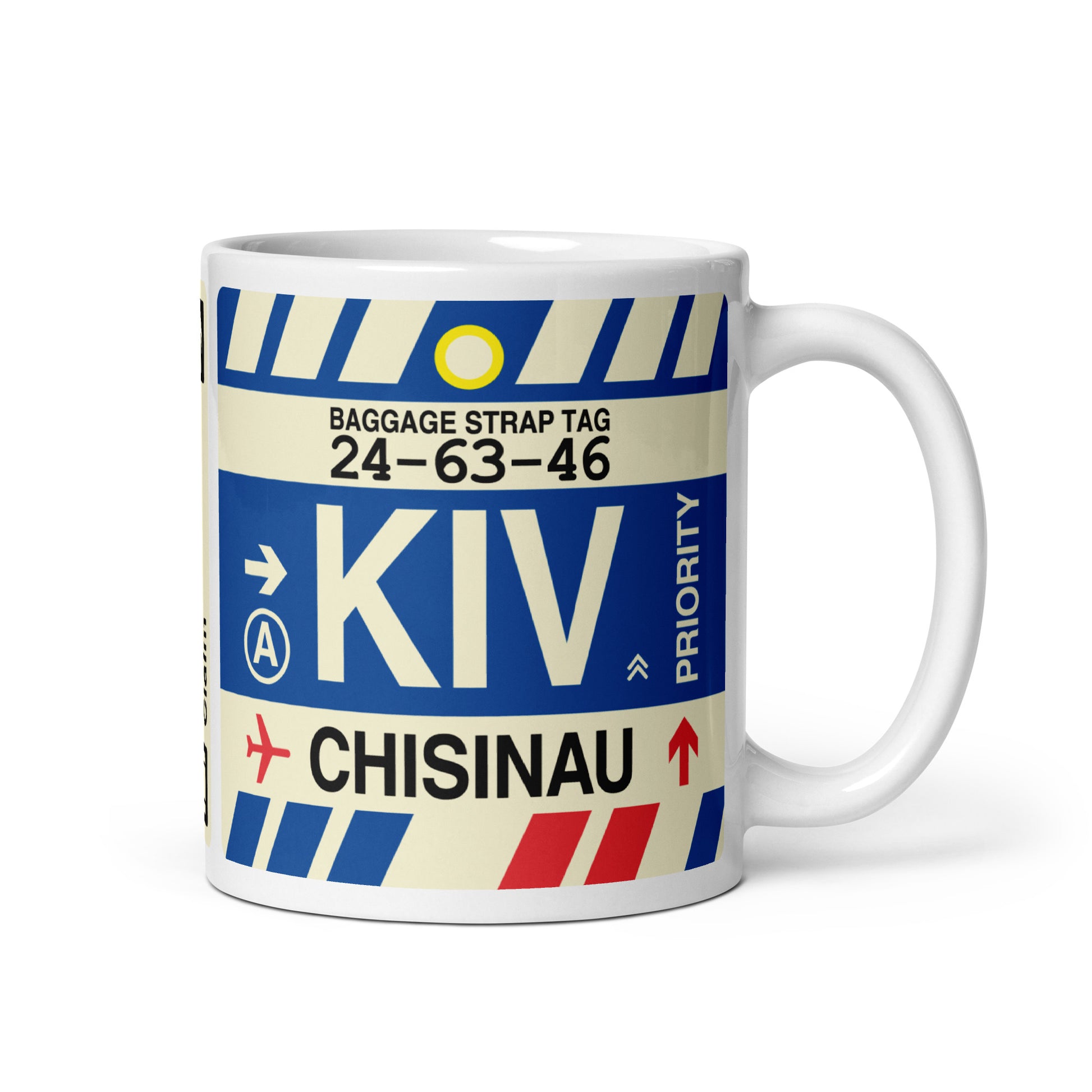 Travel-Themed Coffee Mug • KIV Chisinau • YHM Designs - Image 01