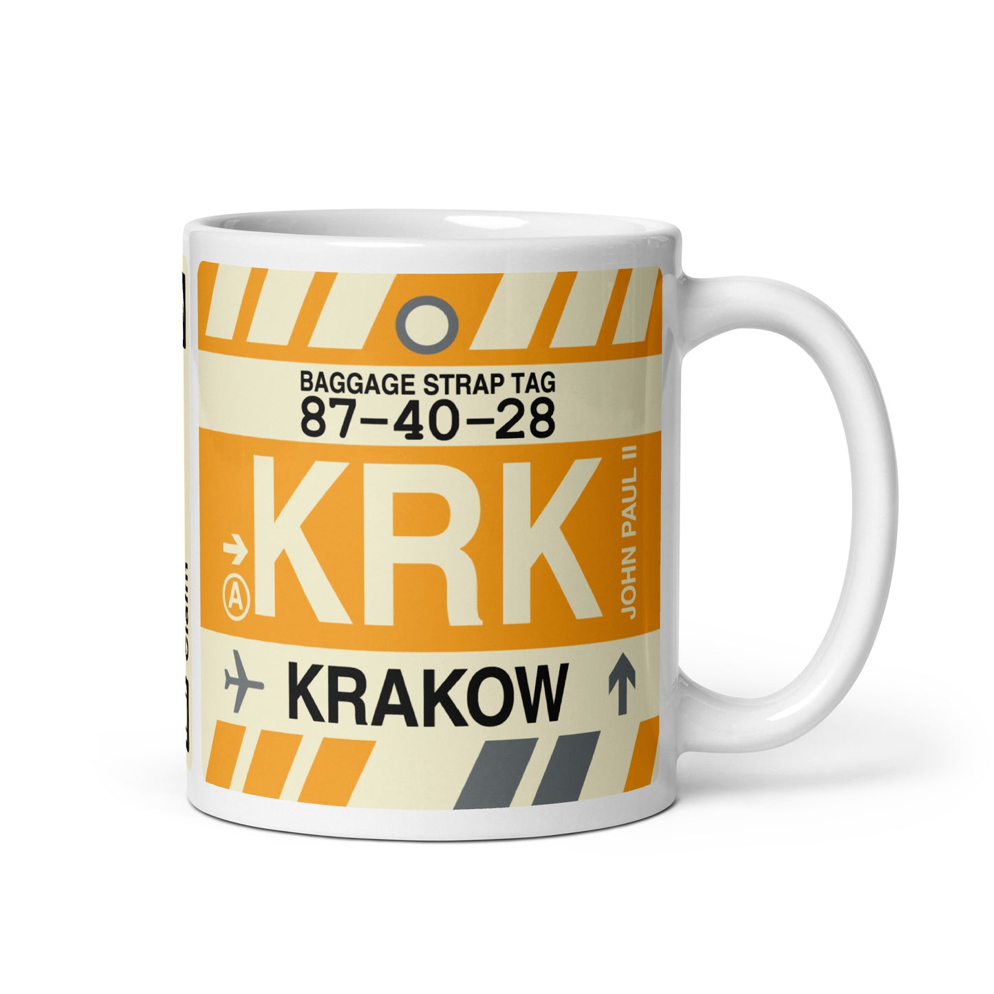 Travel-Themed Coffee Mug • KRK Krakow • YHM Designs - Image 01