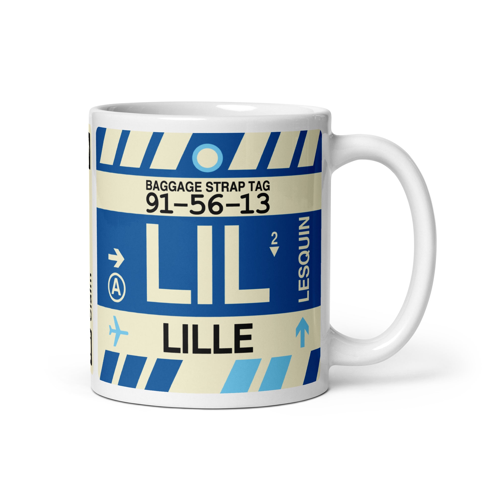 Travel-Themed Coffee Mug • LIL Lille • YHM Designs - Image 01