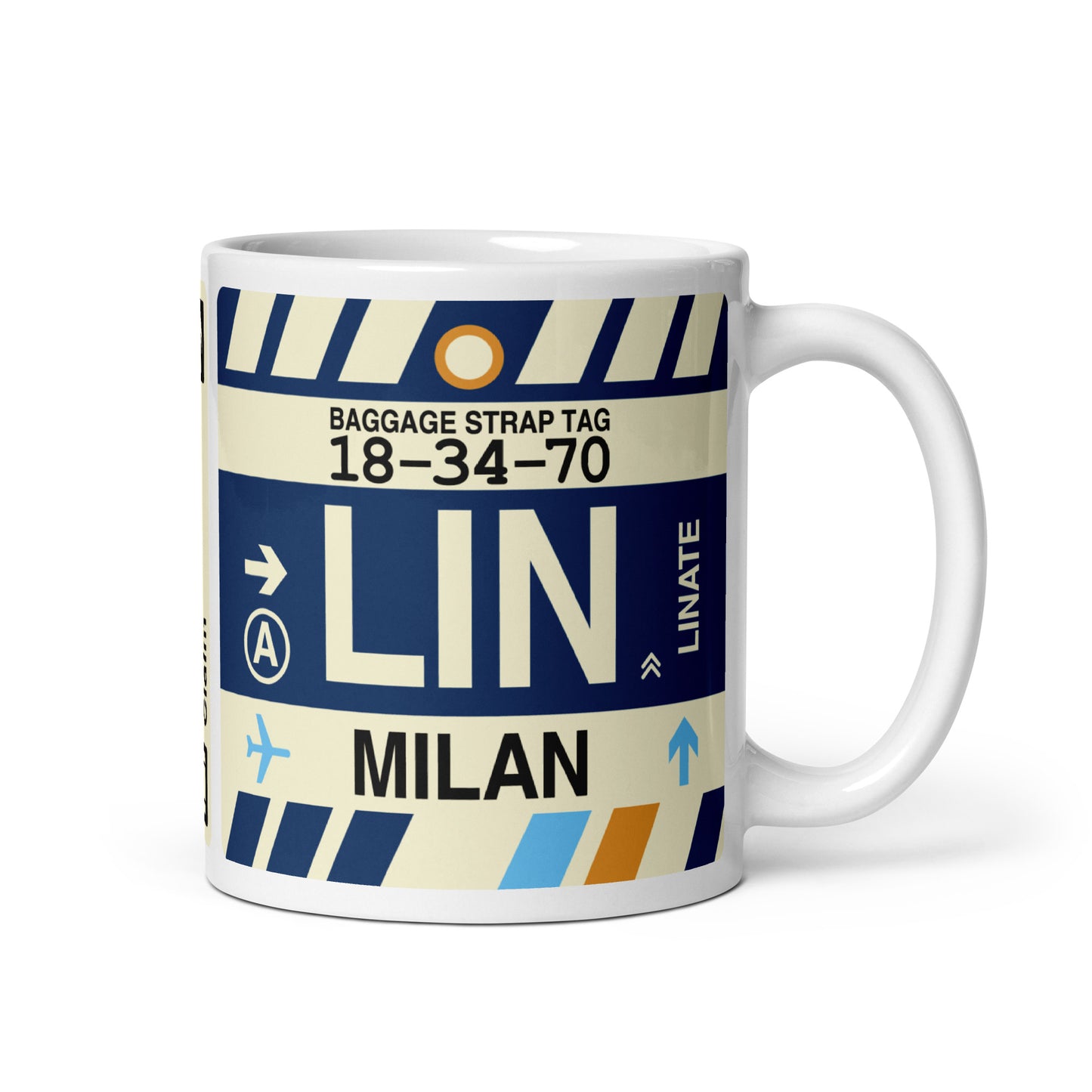 Travel-Themed Coffee Mug • LIN Milan • YHM Designs - Image 01