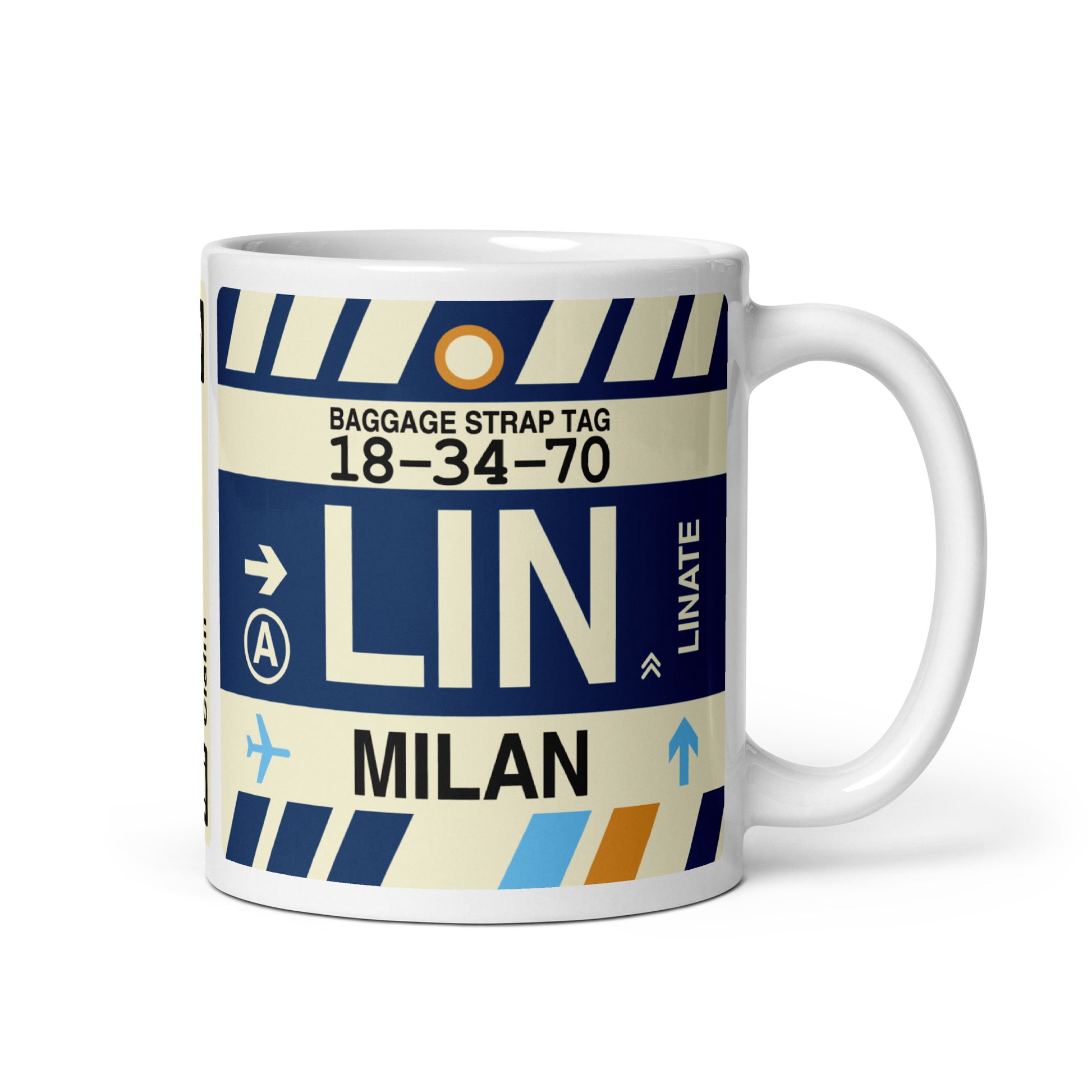 Travel Gift Coffee Mug • LIN Milan Souvenir • YHM Designs - Image 01