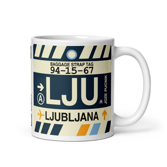 Travel Gift Coffee Mug • LJU Ljubljana • YHM Designs - Image 01