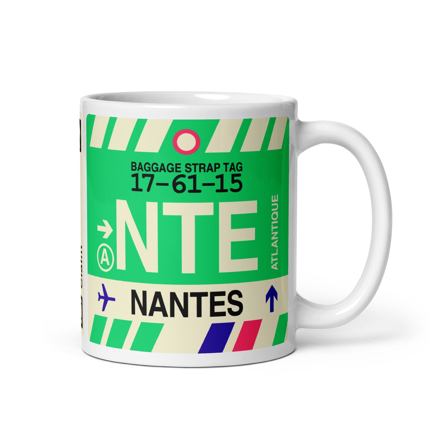 Travel-Themed Coffee Mug • NTE Nantes • YHM Designs - Image 01