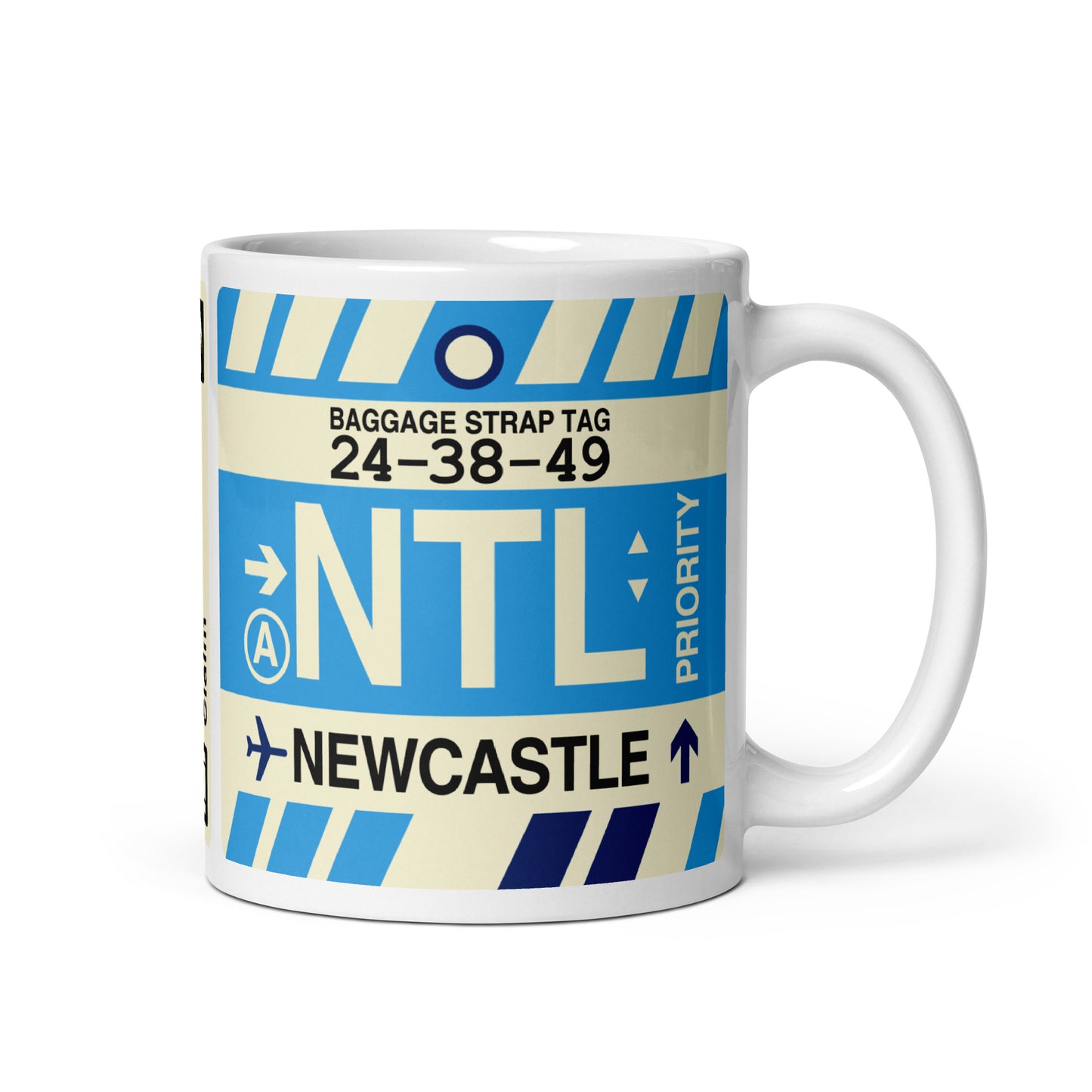 Travel Gift Coffee Mug • NTL Newcastle • YHM Designs - Image 01