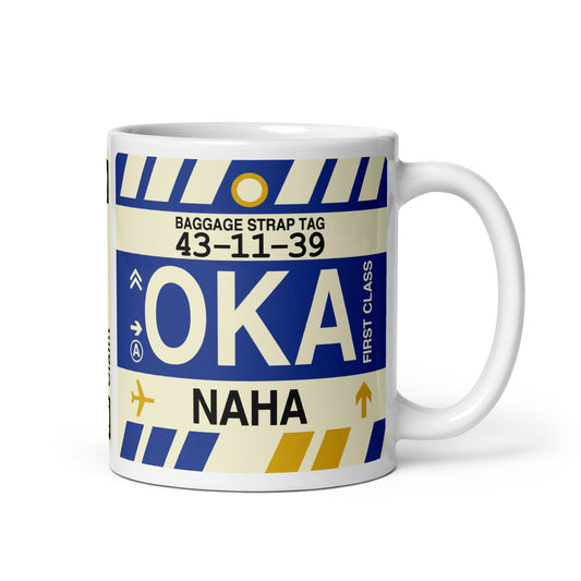 Travel Gift Coffee Mug • OKA Naha (Okinawa) • YHM Designs - Image 01