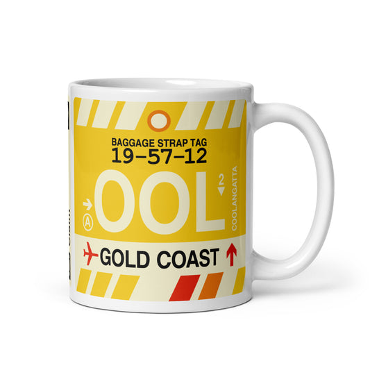 Travel Gift Coffee Mug • OOL Gold Coast • YHM Designs - Image 01