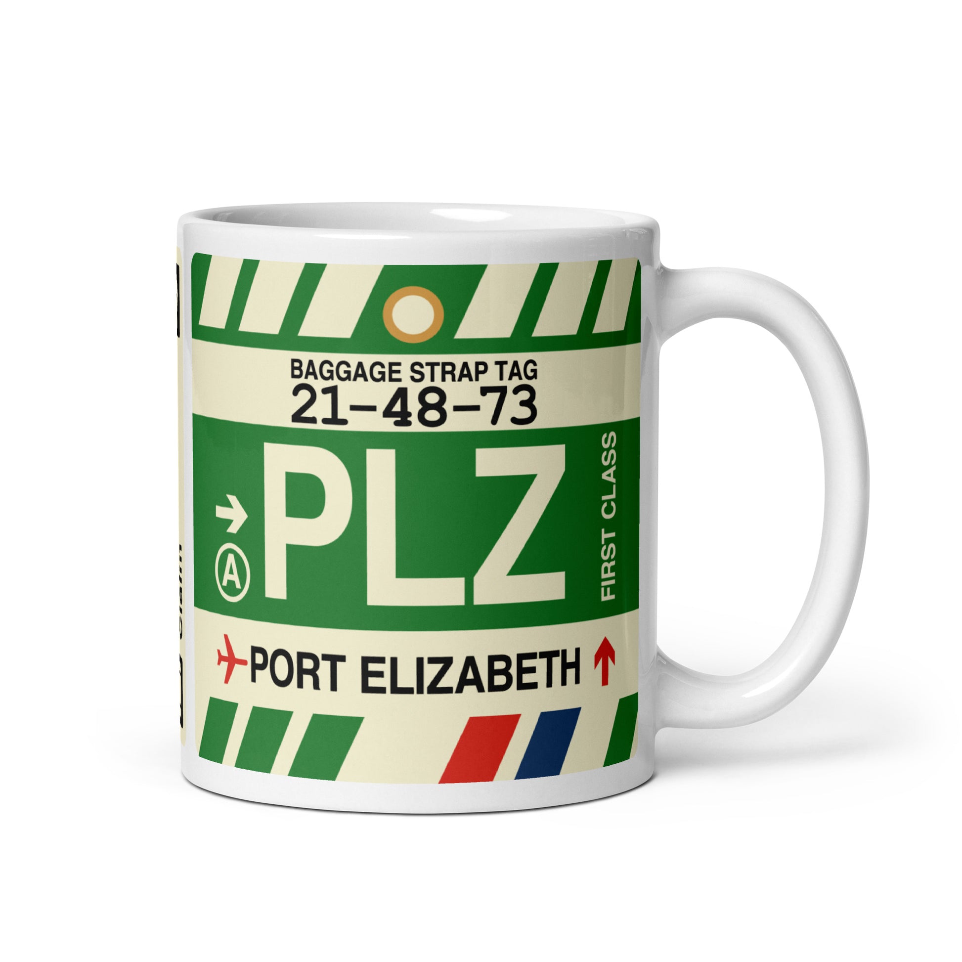 Travel-Themed Coffee Mug • PLZ Port Elizabeth • YHM Designs - Image 01