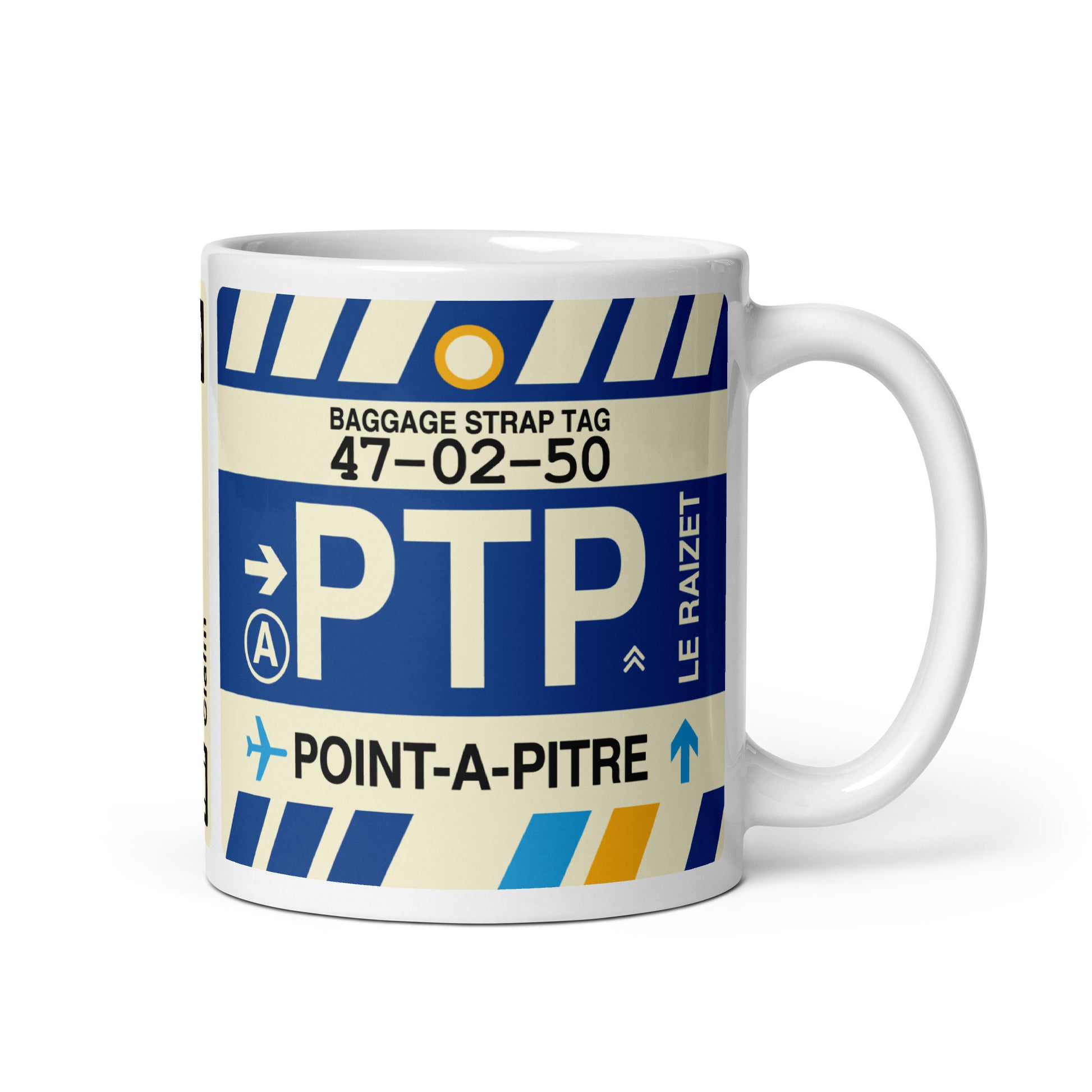 Travel Gift Coffee Mug • PTP Pointe-à-Pitre • YHM Designs - Image 01