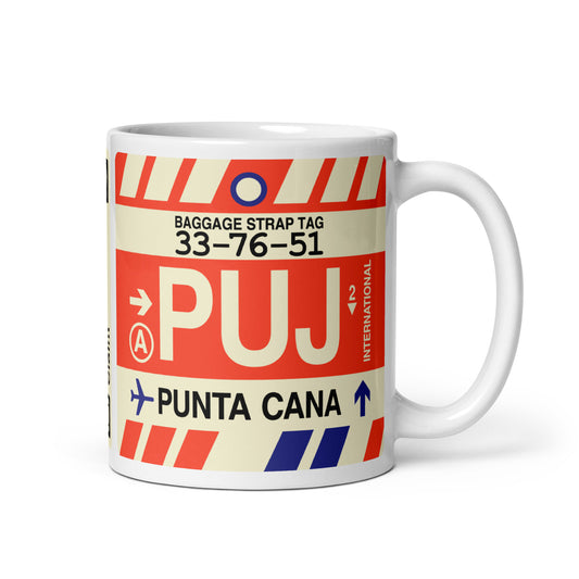 Travel Gift Coffee Mug • PUJ Punta Cana • YHM Designs - Image 01