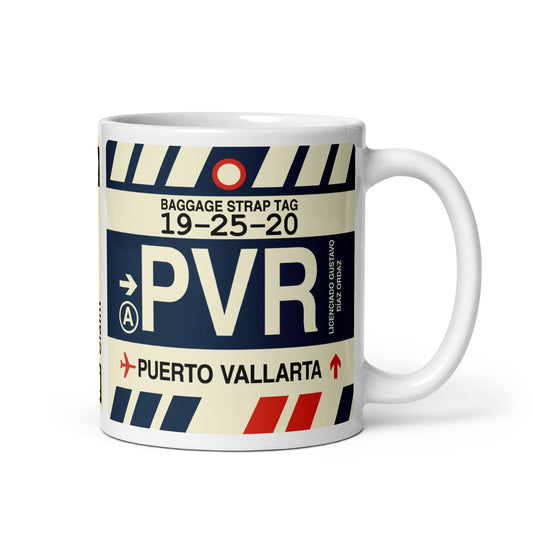 Travel Gift Coffee Mug • PVR Puerto Vallarta • YHM Designs - Image 01