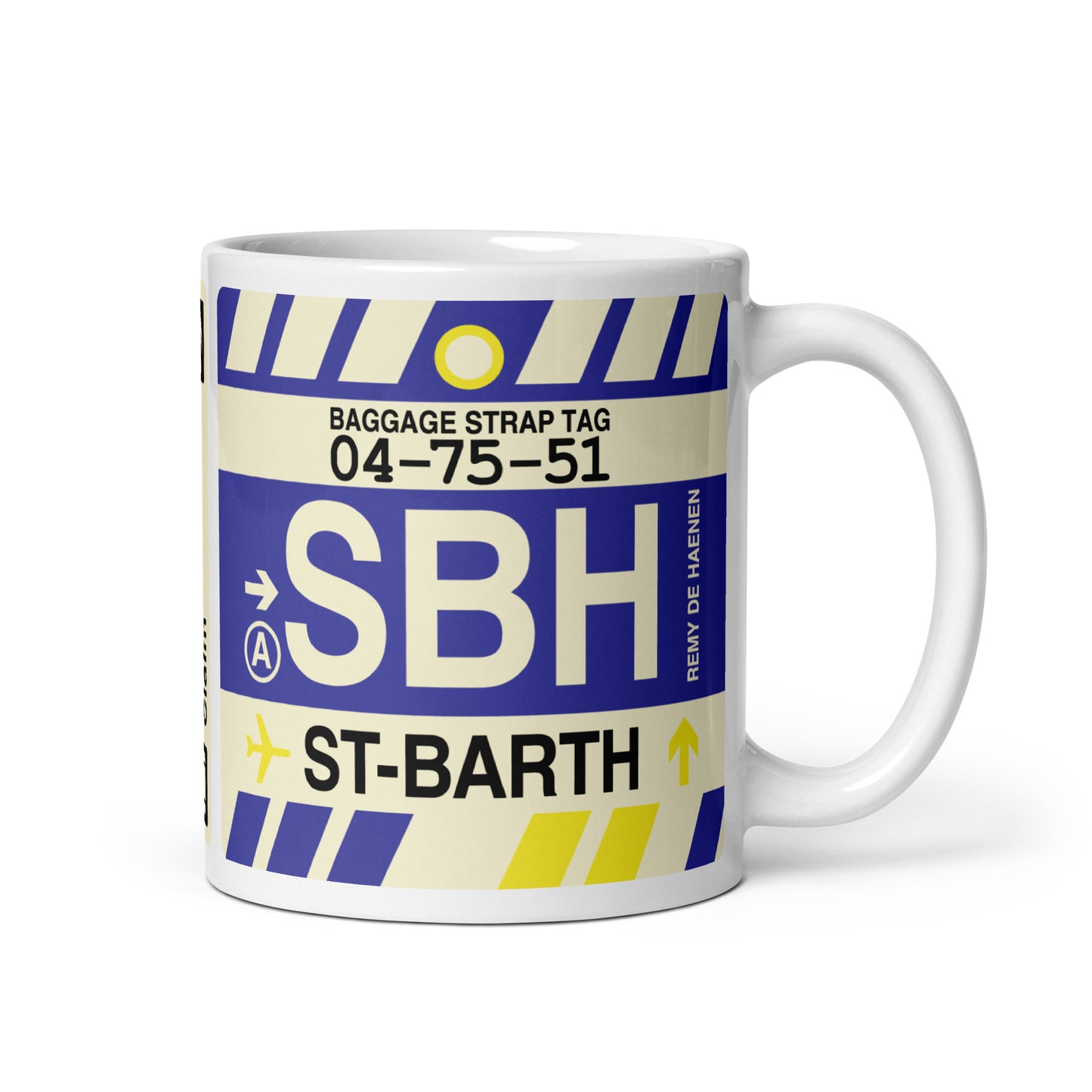 Travel-Themed Coffee Mug • SBH Saint Barthélemy • YHM Designs - Image 01