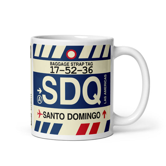 Travel Gift Coffee Mug • SDQ Santo Domingo • YHM Designs - Image 01