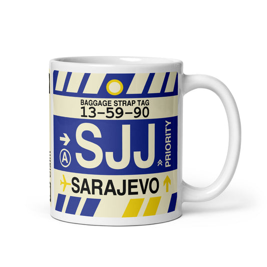 Travel Gift Coffee Mug • SJJ Sarajevo Souvenir • YHM Designs - Image 01