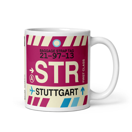 Travel Gift Coffee Mug • STR Stuttgart • YHM Designs - Image 01