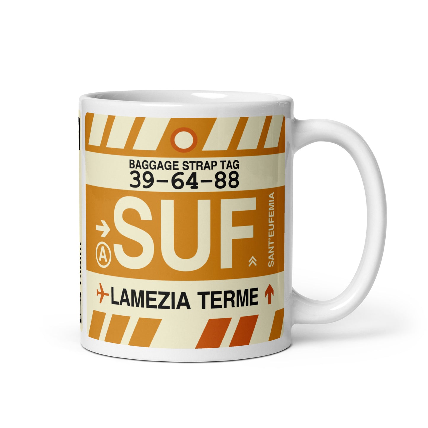 Travel-Themed Coffee Mug • SUF Lamezia Terme • YHM Designs - Image 01