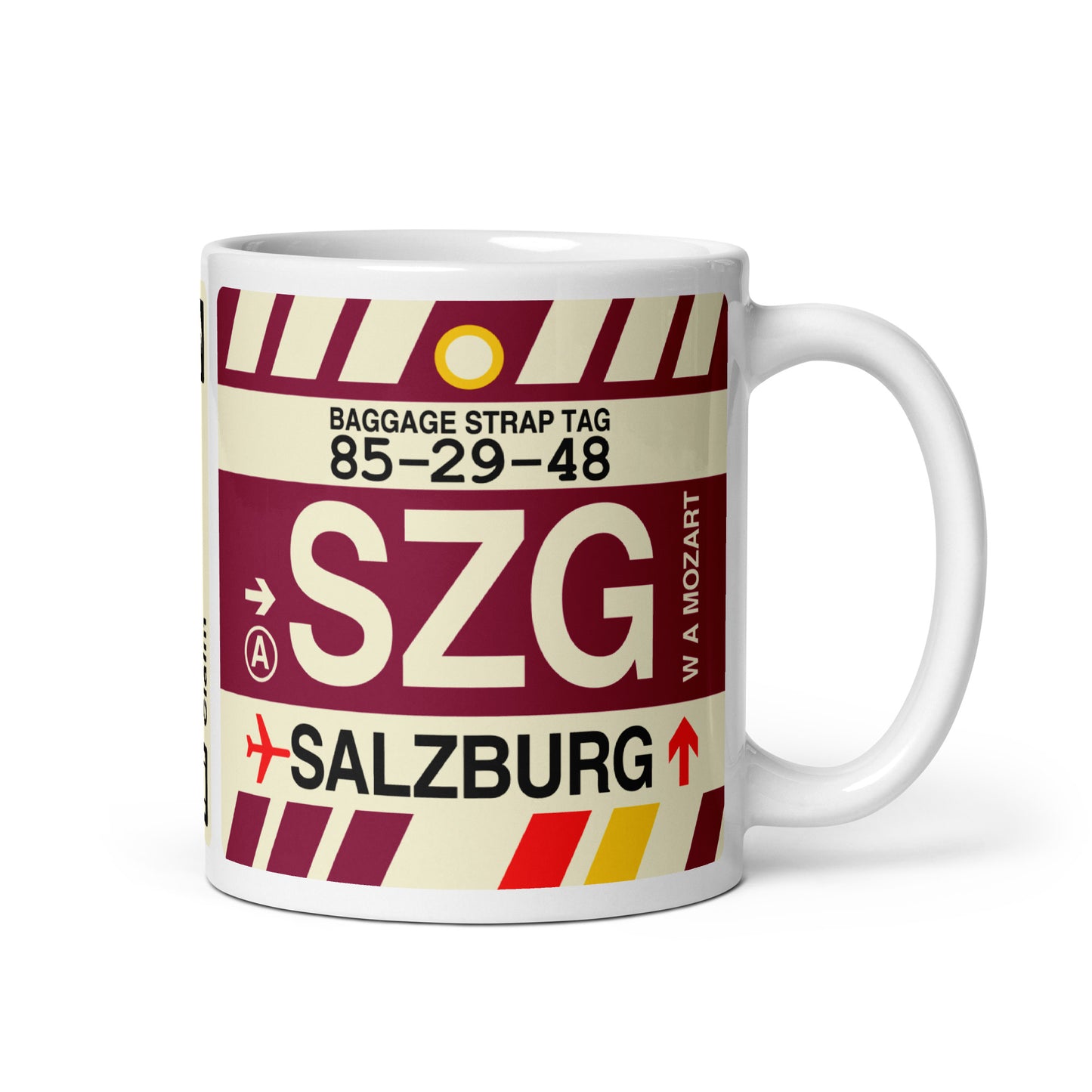 Travel-Themed Coffee Mug • SZG Salzburg • YHM Designs - Image 01