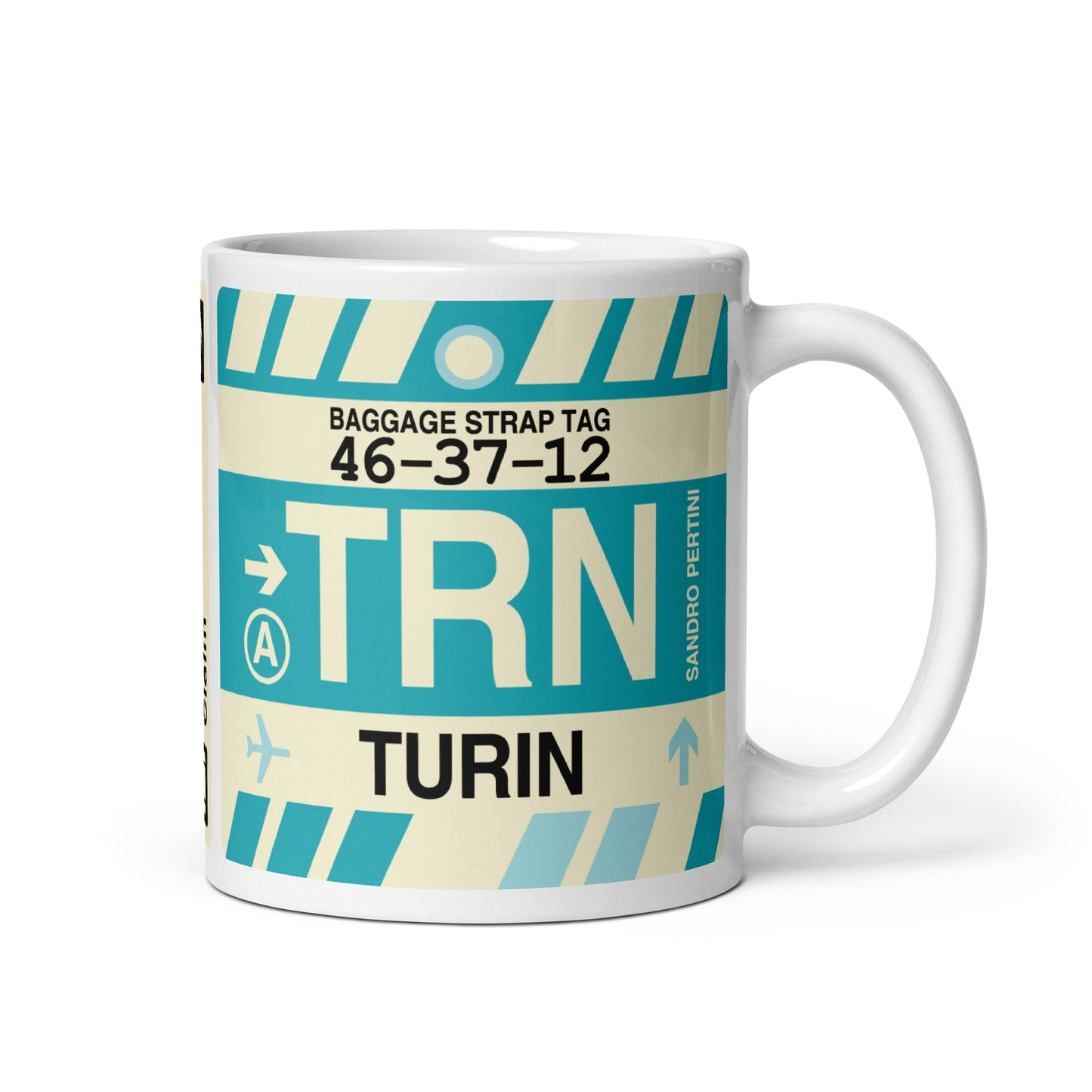 Travel-Themed Coffee Mug • TRN Turin • YHM Designs - Image 01