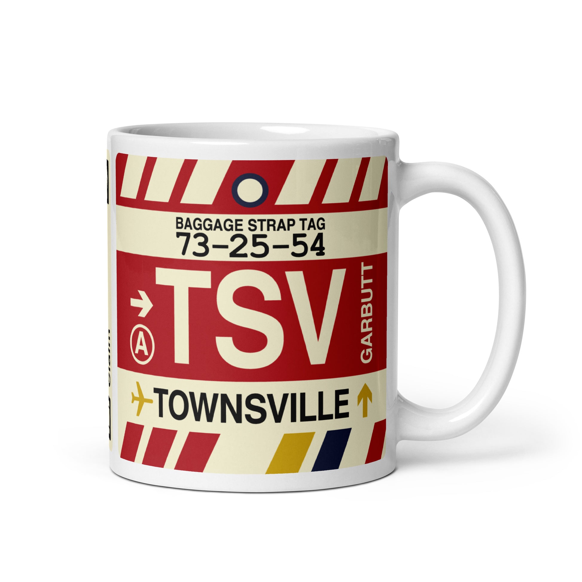 Travel-Themed Coffee Mug • TSV Townsville • YHM Designs - Image 01