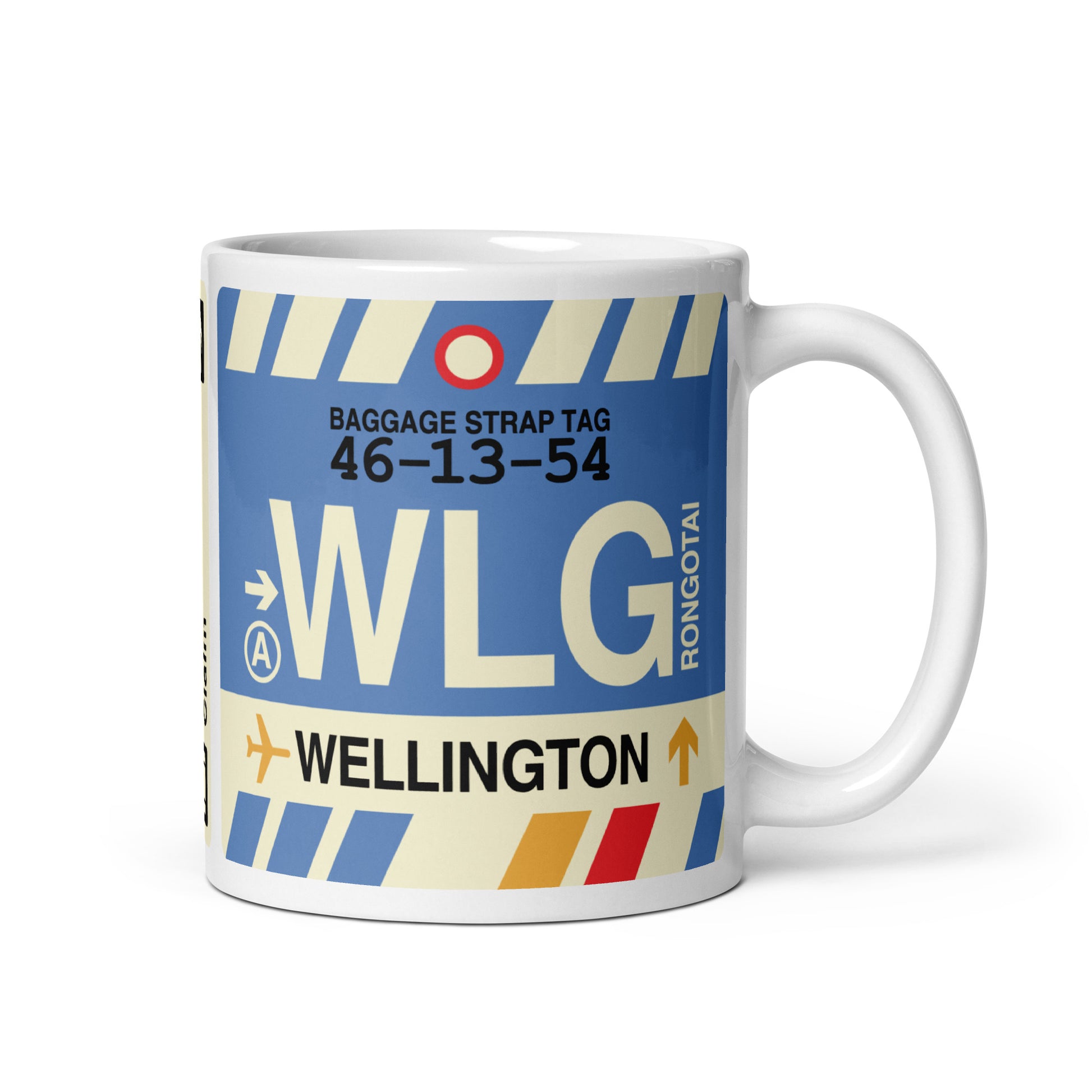 Travel-Themed Coffee Mug • WLG Wellington • YHM Designs - Image 01