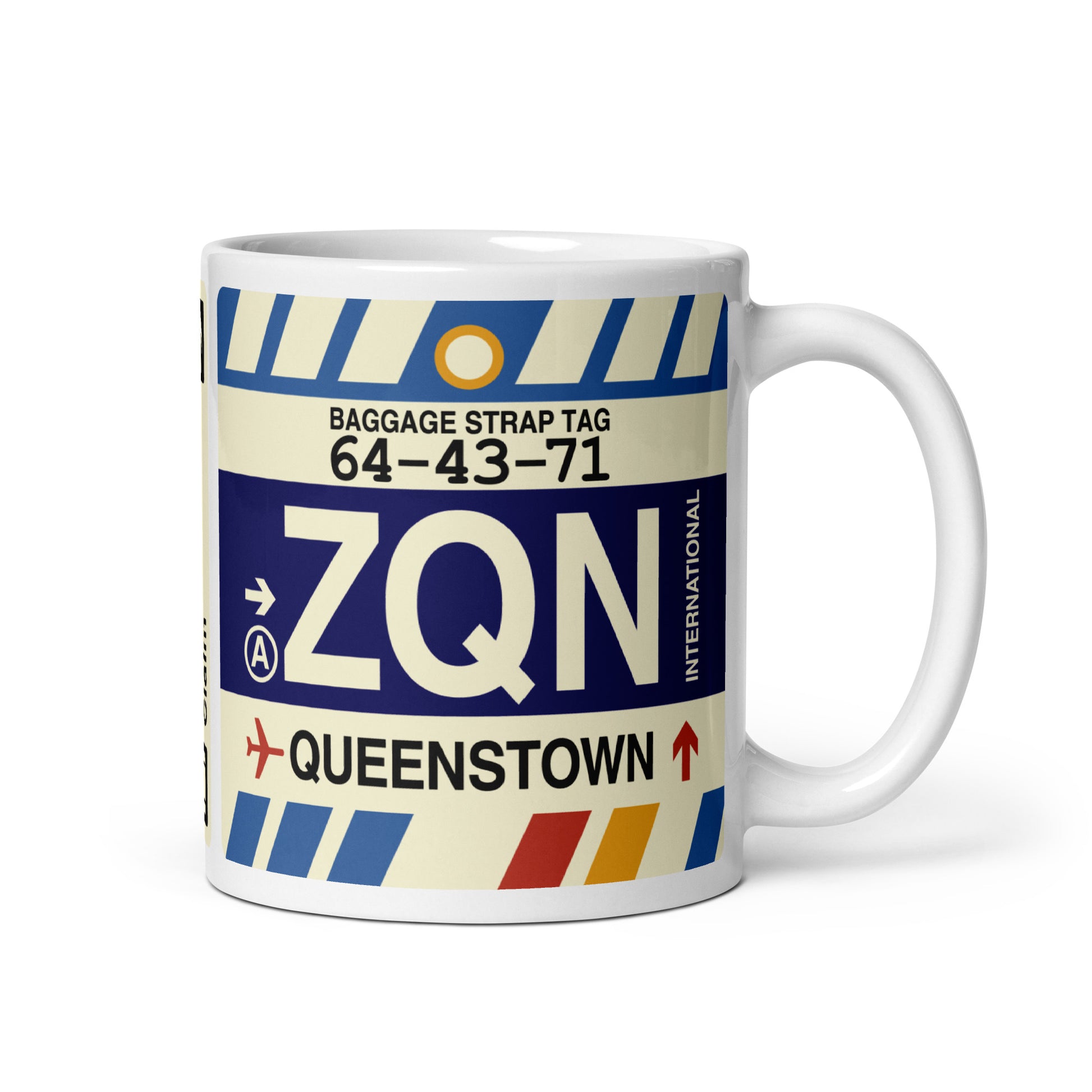 Travel-Themed Coffee Mug • ZQN Queenstown • YHM Designs - Image 01