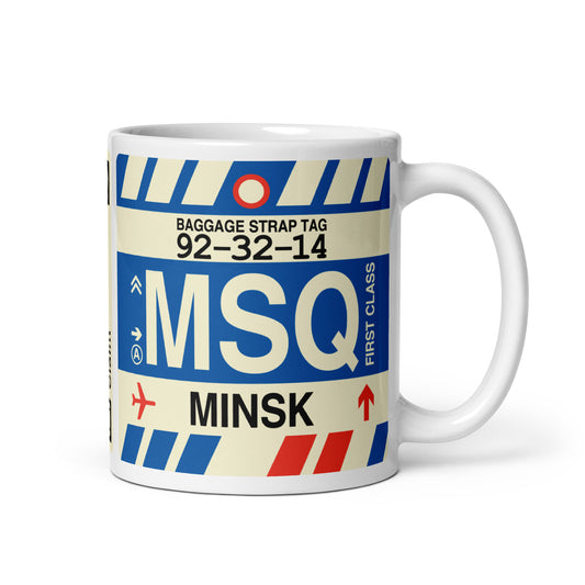 Travel Gift Coffee Mug • MSQ Minsk Souvenir • YHM Designs - Image 01