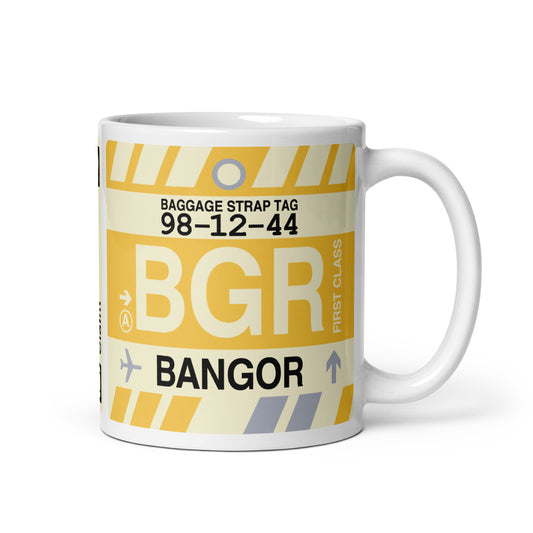 Travel-Themed Coffee Mug • BGR Bangor • YHM Designs - Image 01