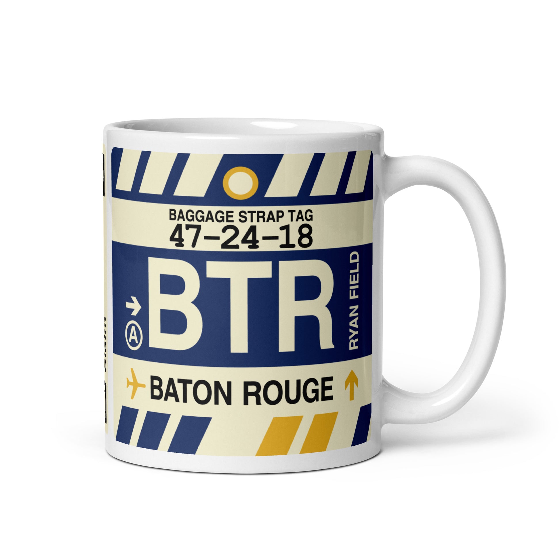 Travel-Themed Coffee Mug • BTR Baton Rouge • YHM Designs - Image 01