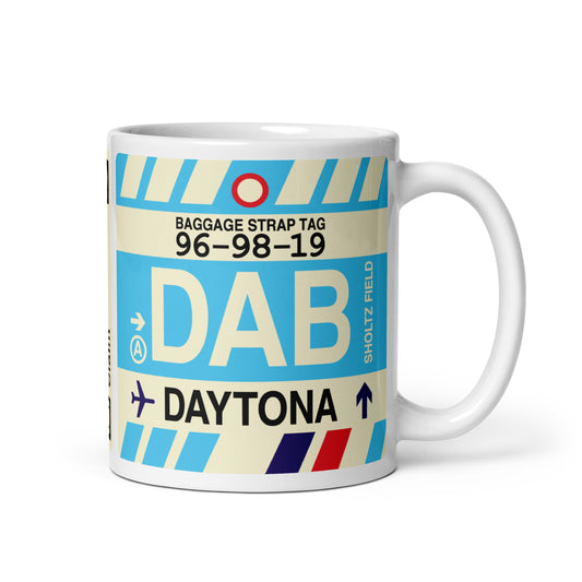 Travel Gift Coffee Mug • DAB Daytona Beach • YHM Designs - Image 01