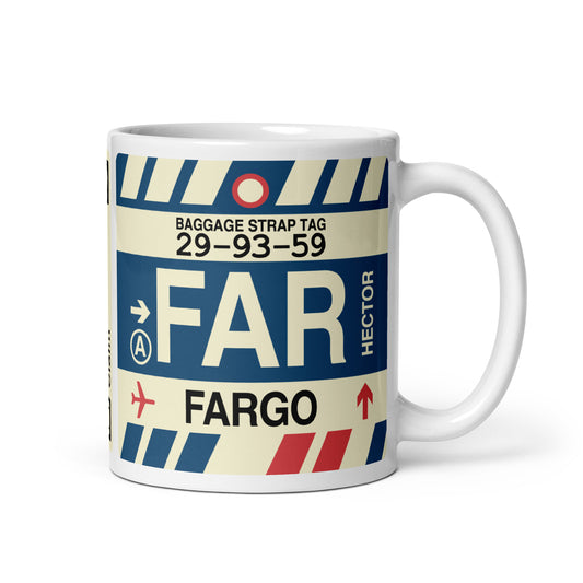 Travel Gift Coffee Mug • FAR Fargo • YHM Designs - Image 01