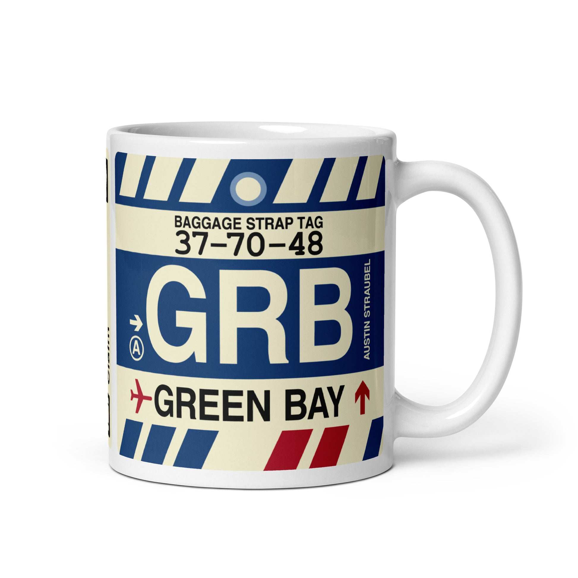Travel Gift Coffee Mug • GRB Green Bay • YHM Designs - Image 01