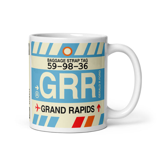 Travel Gift Coffee Mug • GRR Grand Rapids Souvenir • YHM Designs - Image 01