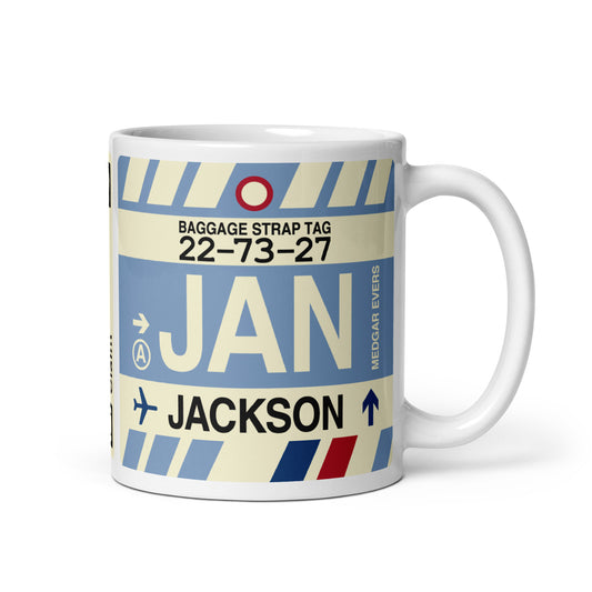 Travel Gift Coffee Mug • JAN Jackson • YHM Designs - Image 01