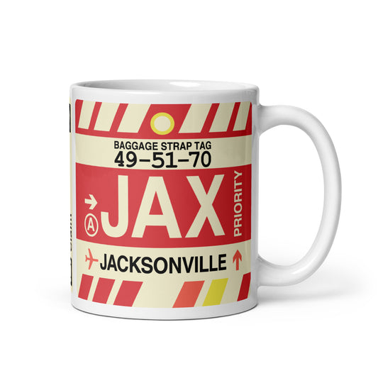 Travel Gift Coffee Mug • JAX Jacksonville • YHM Designs - Image 01