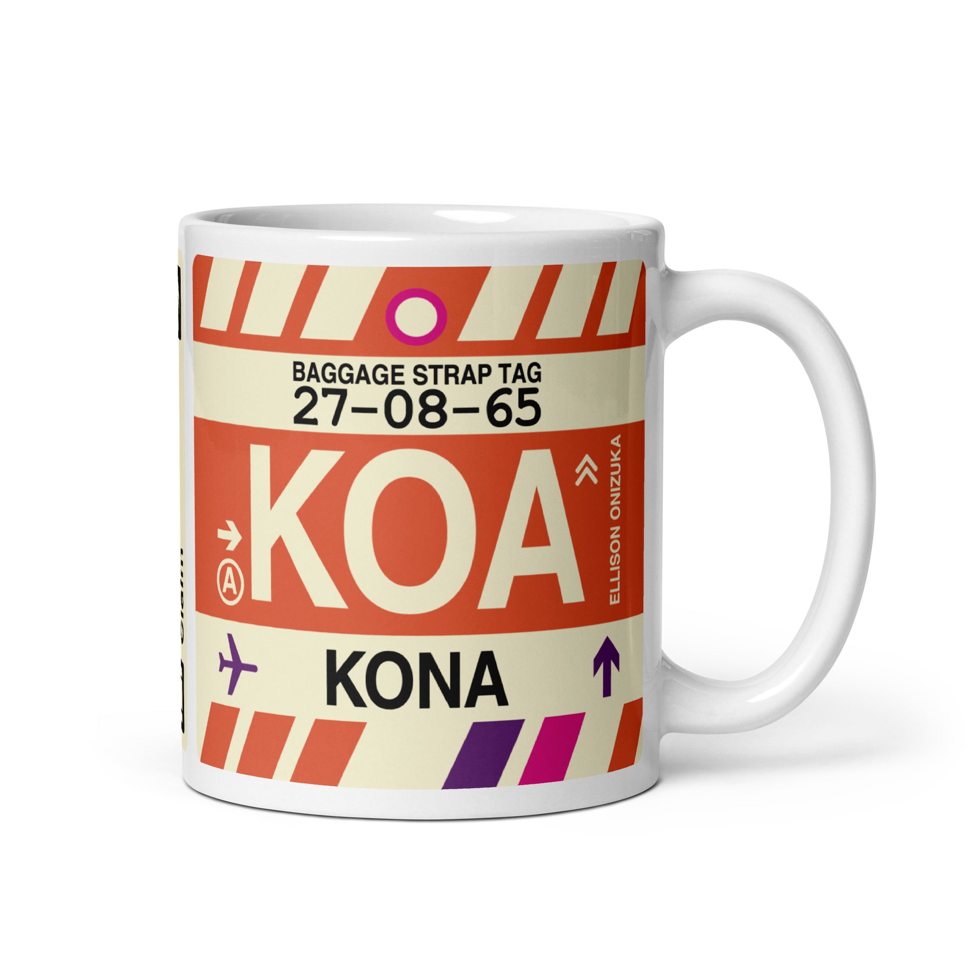Travel-Themed Coffee Mug • KOA Kona • YHM Designs - Image 01