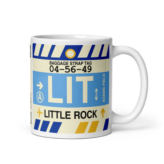 Travel Gift Coffee Mug • LIT Little Rock Souvenir • YHM Designs - Image 01