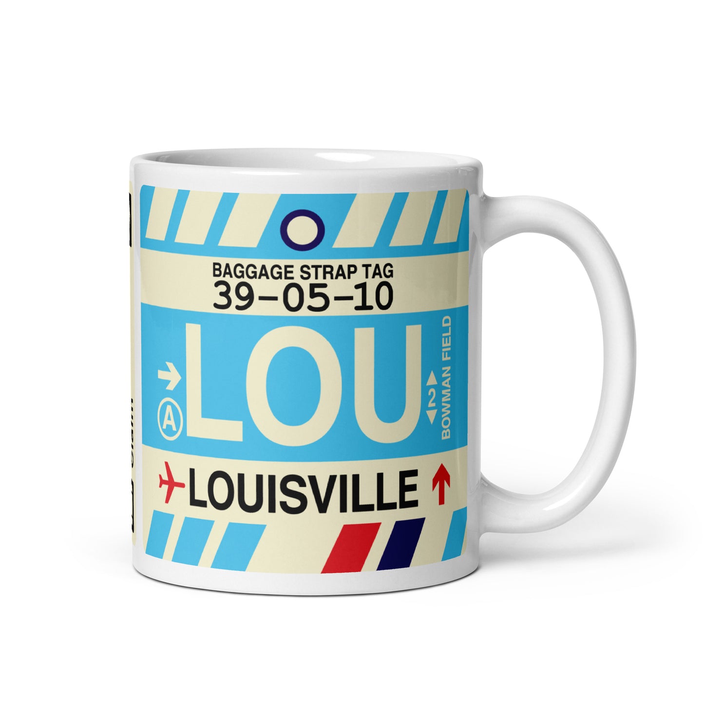 Travel-Themed Coffee Mug • LOU Louisville • YHM Designs - Image 01