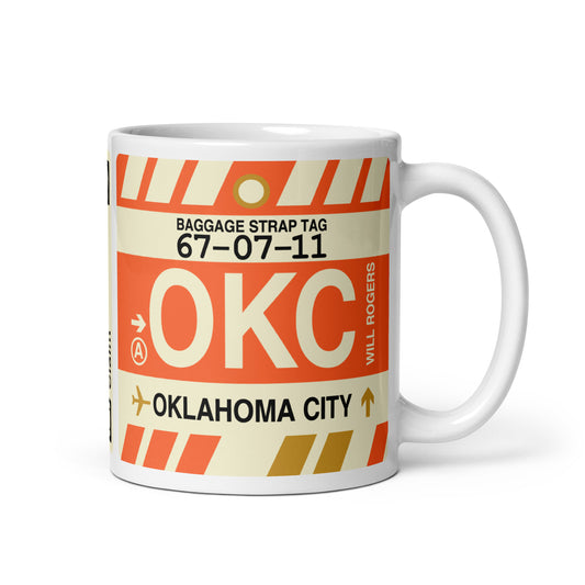 Travel Gift Coffee Mug • OKC Oklahoma City • YHM Designs - Image 01