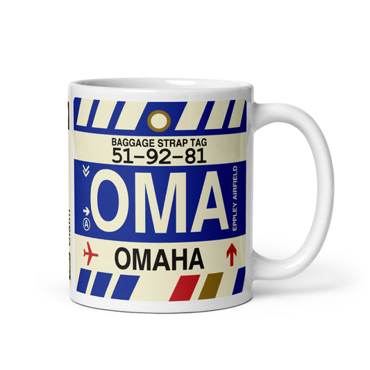 Travel Gift Coffee Mug • OMA Omaha • YHM Designs - Image 01